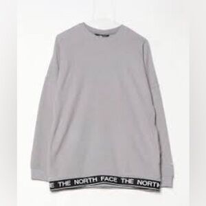 The North Face Women’s Gray Thermal pullover Logo Waist Band Pockets Size Large